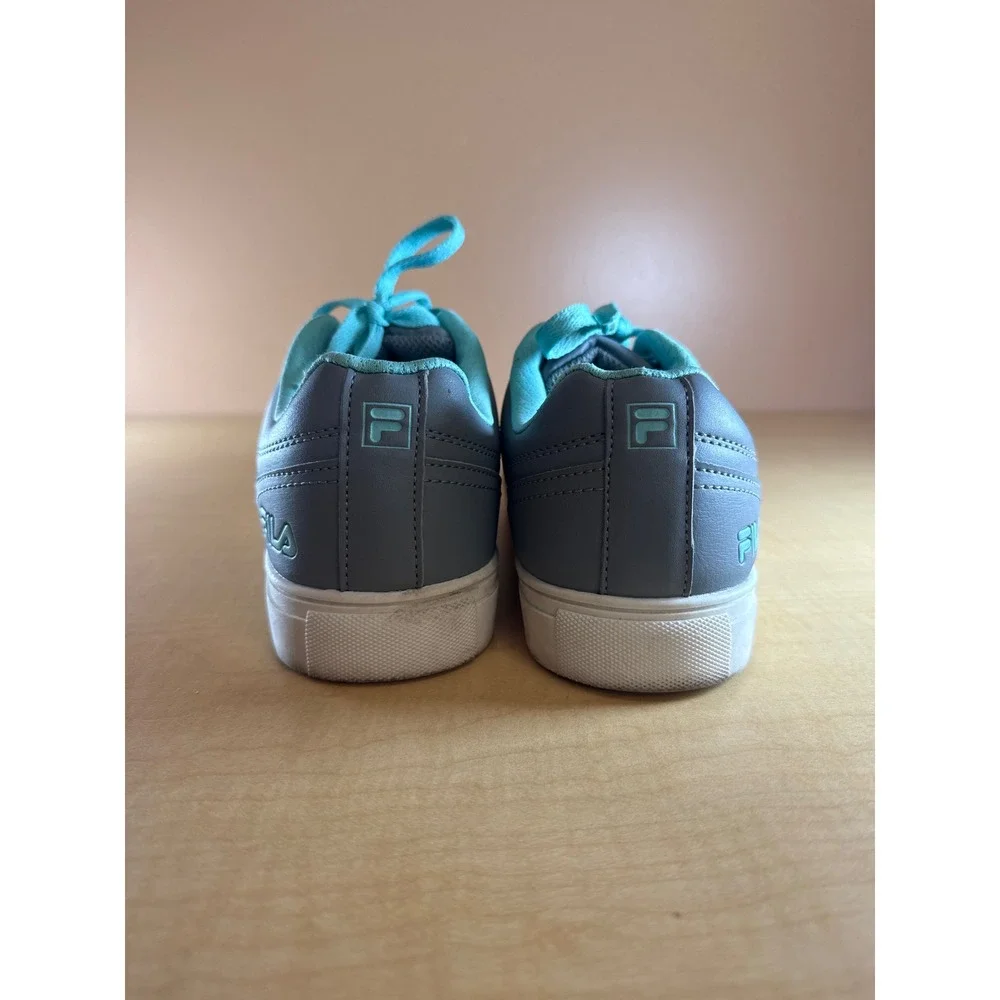 Fila Womens Gray Teal Low Top Sneakers Size 8 SC60352-253 Casual Shoes